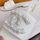 Fashion Casual Pearl Solid Color Opend Comfortable Shoes
