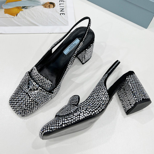 Fashion Street Elegant Solid Color Square Comfortable Shoes (High Heels 2.76 Inch)