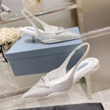 Fashion Street Elegant Solid Color Rhinestone Pointed Comfortable Shoes