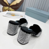 Fashion Elegant Hot Drill Square Comfortable Shoes (High Heels 2.76 Inch)