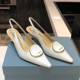 Fashion Street Elegant Solid Color Pointed Comfortable Shoes (High Heels 2.17 Inch)