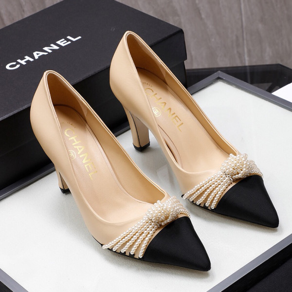 Fashion Street Elegant Split Joint Pointed Comfortable Shoes (High Heels 2.95 Inch)