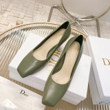 Fashion Elegant Solid Color Square Comfortable Shoes (High Heels 3.15 Inch)