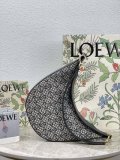 LOEWE Luna bag in Anagram jacquard and classic calfskin