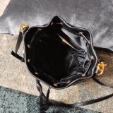 Matelassé nappa leather bucket bag