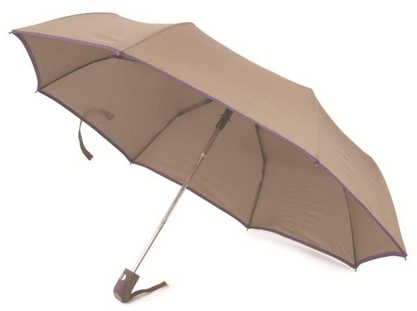 3 fold auto open regular  piping umbrella