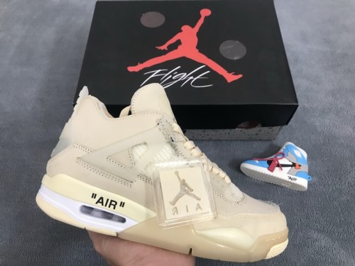 DG   OFF White x Air Jordan 4 Sail   CV9388-100