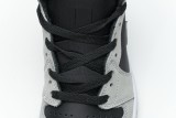 DG Air Jordan 1 Shadow 2.0 Black Light Smoke Grey   555088-035