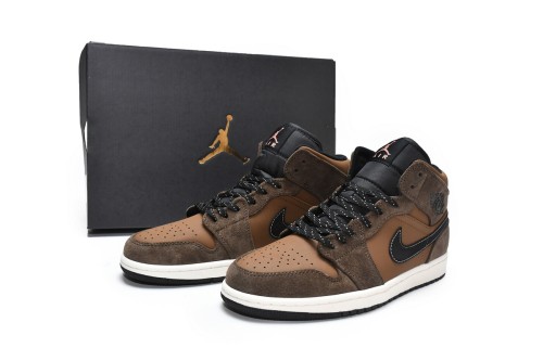 Air Jordan 1 Mid SE Dark Chocolate   DC7294-200