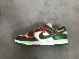 OFF-WHITE x Nike Dunk SB Low Pine Green  CT0856-100