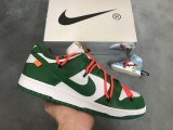 OFF-WHITE x Nike Dunk SB Low Pine Green  CT0856-100
