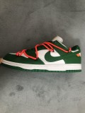 OFF-WHITE x Nike Dunk SB Low Pine Green  CT0856-100
