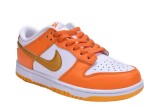Nike Dunk Low White/Orange Blaze-Gold  CU1726-002