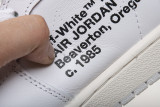 OFF WHITE X Air Jordan 1 White AQ0818-100