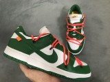 OFF-WHITE x Nike Dunk SB Low Pine Green  CT0856-100