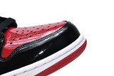 Air Jordan 1 High “Banned”  Patent Leather isForbidden to Wear.  555088-063