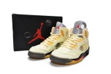 OFF White x Air Jordan 5 Retro SP Sail  DH8565-100