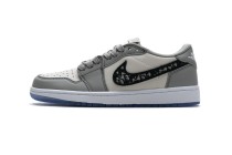Dior x Air Jordan 1 Low Wolf Grey  CN8608-002
