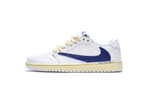 Travis Scott x Air Jordan 1 Low White Blue   DH68369-186