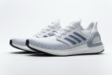 adidas Ultra BOOST 20 White Light Blue  6.0  FY3454