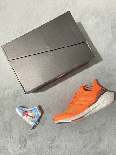 adidas Ultra Boost 2021 Orange/White Blue 7.0 FZ1920