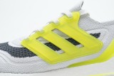 adidas Ultra Boost 2021 White Grey Yellow 7.0 FY1214