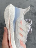 adidas Ultra Boost 21 White Pink  7.0   FY0396