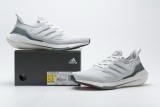 adidas Ultra Boost 2021 White Charcoal  7.0 FY0383