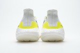 adidas Ultra Boost 2021 White Yellow Black 7.0  FY0377