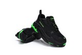 Ba***ci*ga Triple S Black Green  544355 W09ON 1045