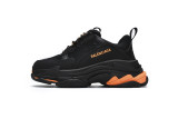 Ba***ci*ga Triple S Black Orange  536737 W2FA1 9188