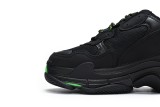 Ba***ci*ga Triple S Black Green  544355 W09ON 1045