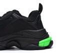 Ba***ci*ga Triple S Black Green  544355 W09ON 1045