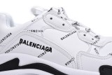 Ba***ci*ga Triple S Letter White Rose Red   524039 W2FA4 9155