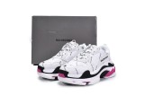 Ba***ci*ga Triple S Letter White Rose Red   524039 W2FA4 9155