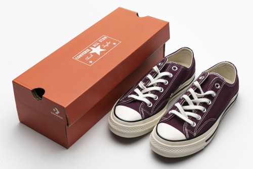 Converse Chuck 70 OX Dark Burgundy Black Egret  162059C