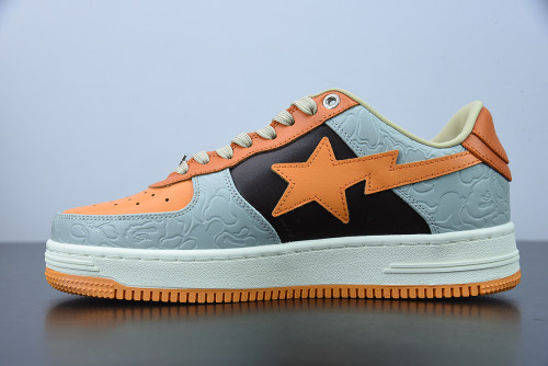 A Bathing Ape Bape Sta Low Grey Orange 1H70191002