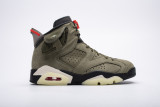 Travis Scott X Air Jordan 6 “Medium Olive” CN1084-200