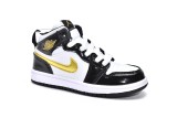 KID shoes Air Jordan 1 Mid PS Black Gold   BQ6932-007