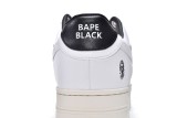 A Bathing Ape Bape Sta Low White Black  1H70-191-022