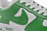 7108-6 Louis Vuitton x Nike Air Force 1 White Green