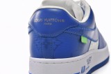 7108-5 Louis Vuitton x Nike Air Force 1 White Blue