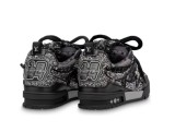 L*s V*n Skate Trainer Black Swarovski Monogran  1ABMHV