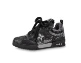 L*s V*n Skate Trainer Black Swarovski Monogran  1ABMHV