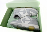 OFF-WHITE Out Of Office OOO Low Tops Grey White OMIA189S22LEA0010109