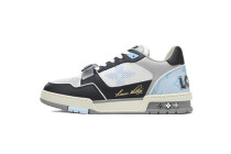 LO**S VU**TON LV Trainer Blue Grey Black  1AC510