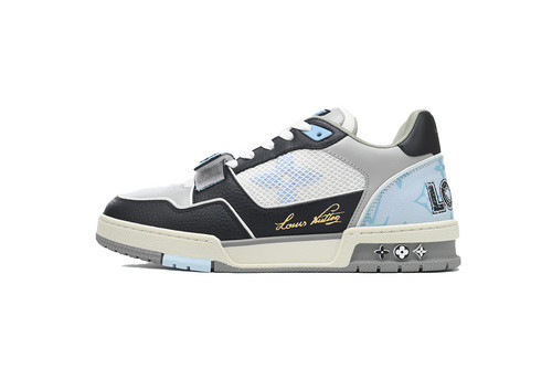 LO**S VU**TON LV Trainer Blue Grey Black  1AC510