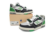 LO**S VU**TON LV Trainer Monogram strap Black White Green 1AC50F