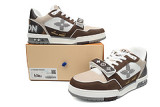 LO**S VU**TON LV Trainer Brown Beige White 1AC51J