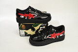 A Bathing Ape Bape Sta Low Shark Black 1H30-191-012-BLK